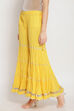 Yellow Cotton Sharara Pants image number 4