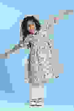 Blue Cotton Printed Anarkali Suit Set image number 0