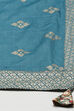 Teal Cotton Anarkali Kurta Churidar Suit Set image number 2