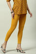 Black Cotton Blend Solid Leggings image number 3