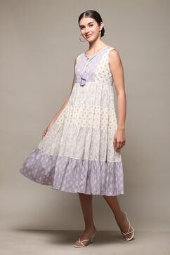 Lavender Cotton Tiered Dress image number 0