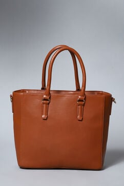 Tan Pu Leather Tote Bag image number 3