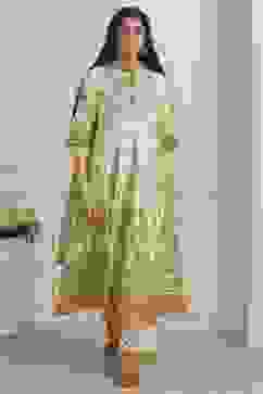 Neutral Cotton Kalidar Suit Set image number 6