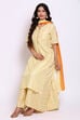 Onion Pink Art Silk Straight Kurta Sharara Suit Set image number 4