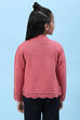 Pink Acrylic Blend Front Open Shrug