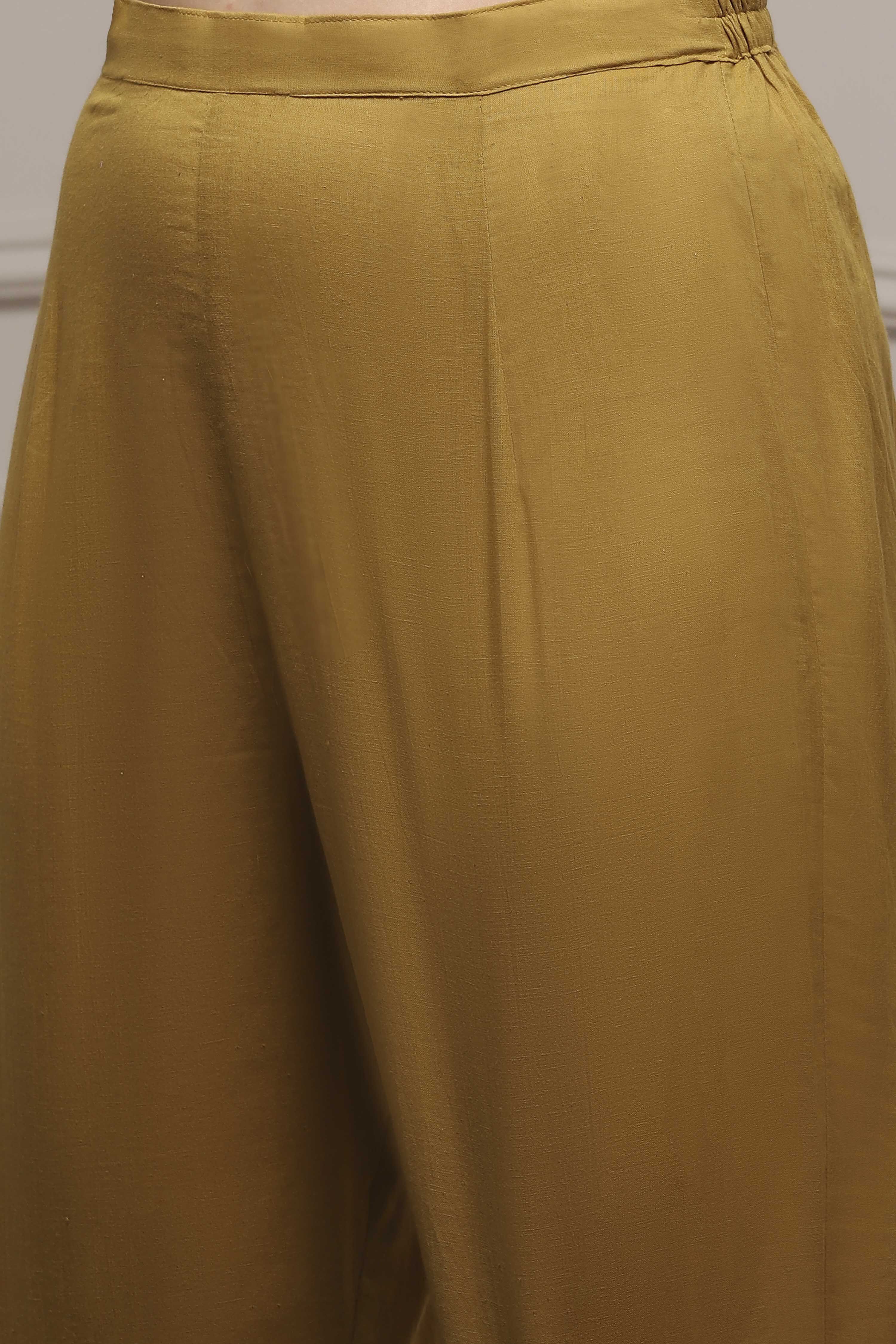 Blue Cotton Printed Embroidered Unstitched Suit Set image number 3