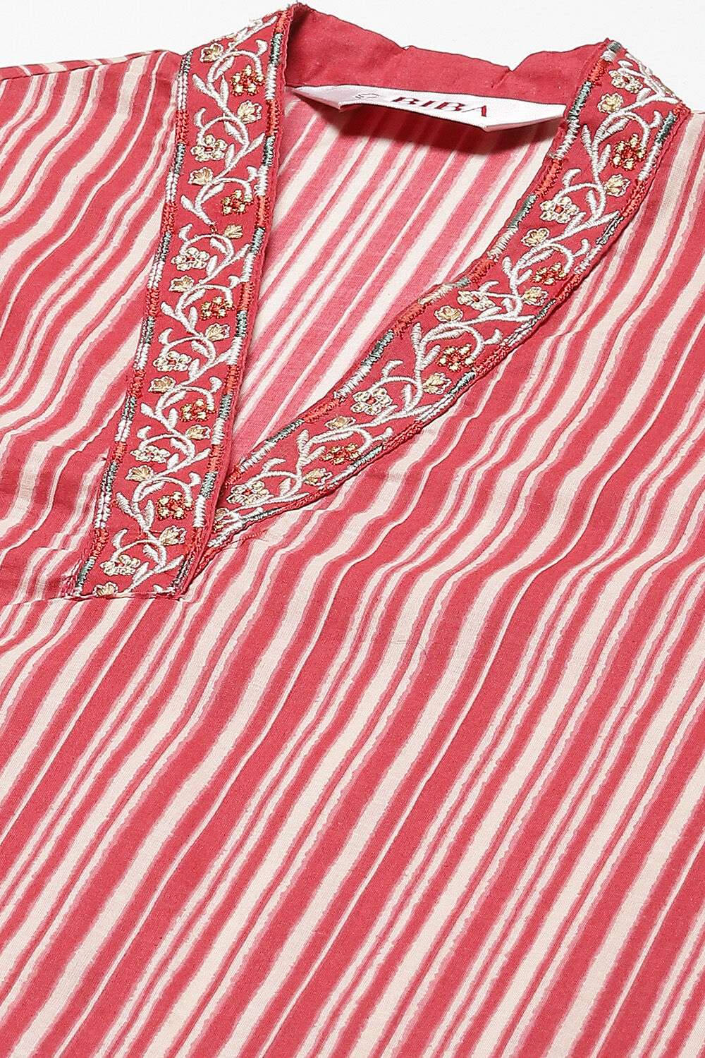 Blue Cotton Straight Kurta Palazzo Suit Set image number 1