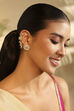 Peach Pearl Gold Plated Brass Ear Cuff image number 3