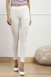 Black Cotton Blend Solid Leggings image number 4