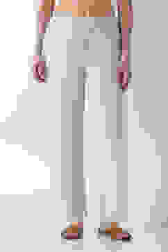 Natural Cotton Blend Straight Pants image number 4