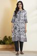 Berry Cotton Straight Kurta image number 6