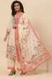 Peach Cotton Straight Kurta Palazzo Suit Set image number 7