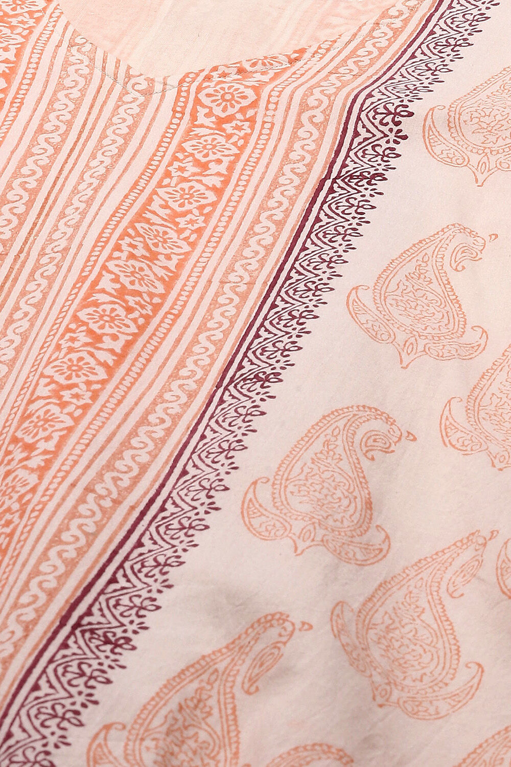 Pink Cotton Machine Embroidered Unstitched Suit Set image number 2