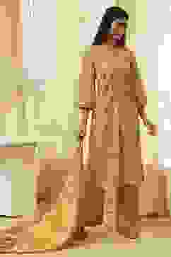 Green Cotton Printed Straight Suit Set image number 0