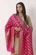 Rani Pink Art Silk Dupatta image number 1
