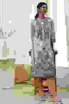 Rust Cotton Solid Regular Pants image number 0