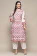 White Green Muslin Unstitched Suit set image number 1
