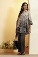 Blue Viscose Rayon Printed Straight Shirt Style Kurta image number 0