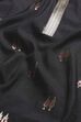 Black Yarndyed Straight Kurta Set image number 3