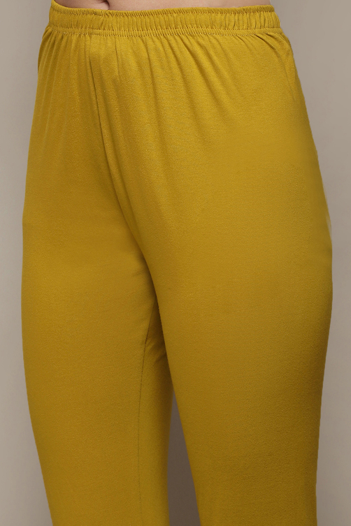 Powder Blue Jersey Anarkali Kurta Churidar Suit Set image number 2