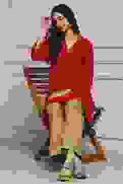 Gold Polyester Straight Dyed Palazzo Pants image number 0