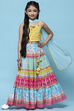 Yellow Cotton Relaxed Lehenga Set image number 0