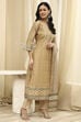 Pink Cotton Machine-Embroidered Unstitched Suit Set image number 5