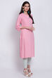 Ice Blue Rayon Straight Kurta image number 3