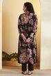 Grey Poly Viscose Floral  A-Line Kurta image number 4