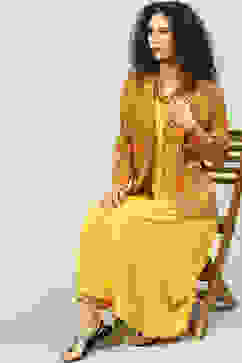 Mustard Rayon 2 Piece Set image number 6