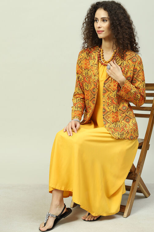 Mustard Rayon 2 Piece Set image number 6