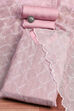 Grey Floral Thread Work Unstitched Suit Set image number 0