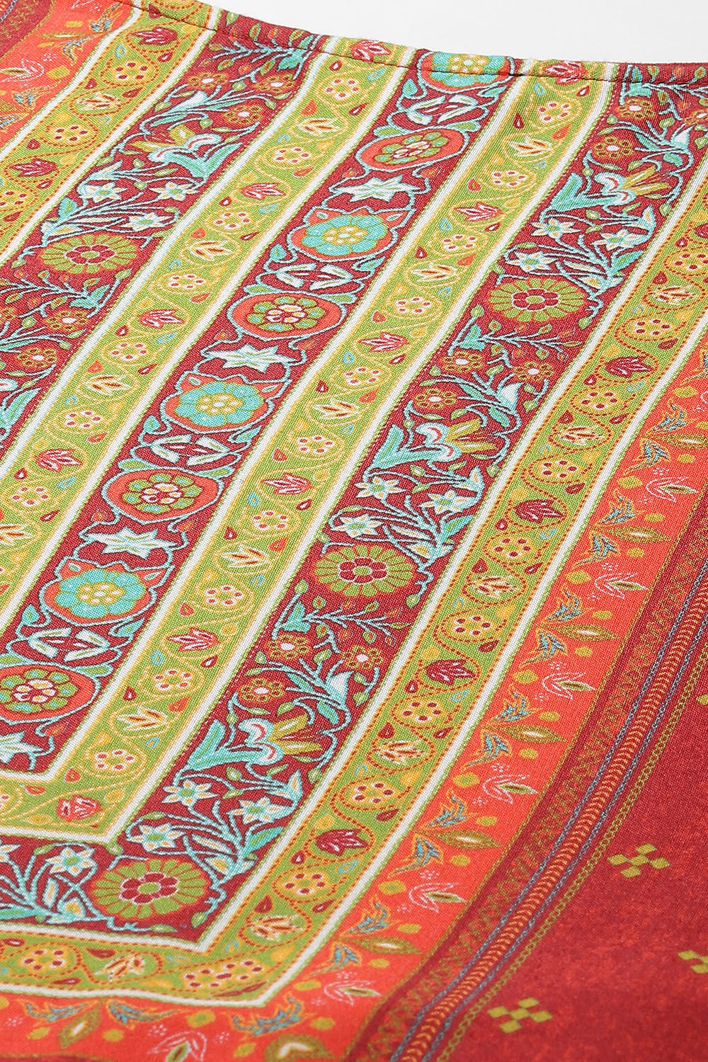 Mustard Straight Rayon Kurta image number 1