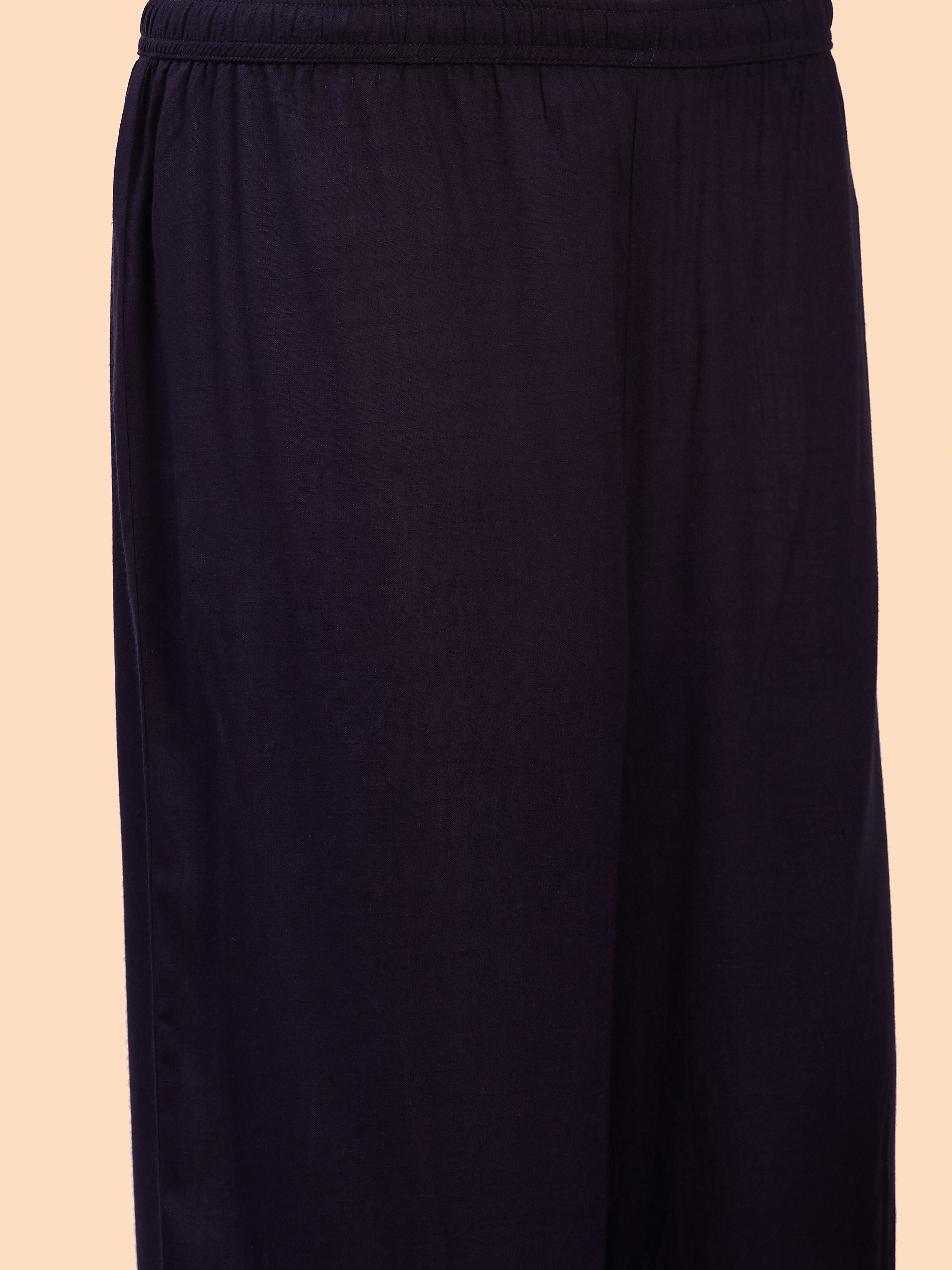 Blue Viscose Silk Printed Straight Kurta Set image number 2