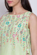 Green Cotton Straight Printed Kurta image number 1