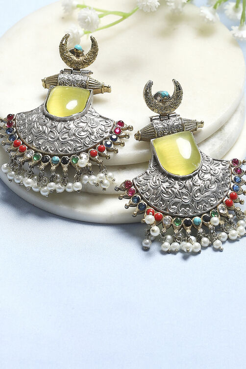 Yellow Alloy Drop & Danglers image number 0