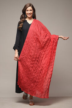 Red Cotton Dupatta image number 0