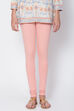 Fuschia Cotton Blend Solid Churidar image number 1