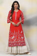 Ochre Straight Viscose Kurta image number 0