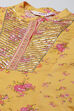 Yellow Cotton Straight Kurta Salwar Suit Set image number 1