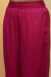 Blue Viscose Rayon Gathered Suit Set image number 2