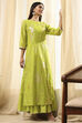 Black Poly Chanderi  Dress image number 4