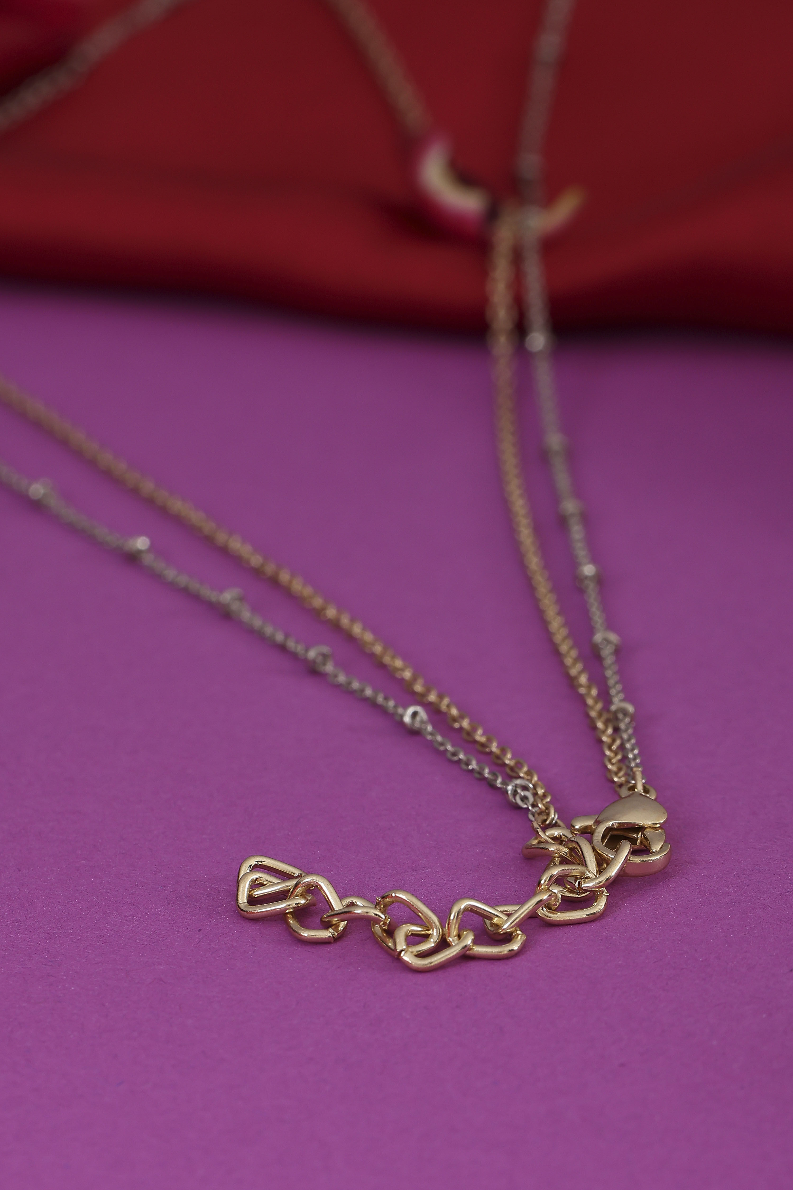 Gold Brass Necklace image number 2