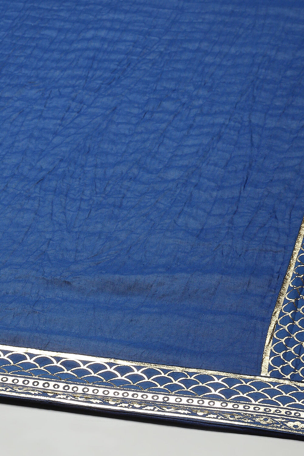 Red Cambric Anarkali Kurta Churidar Suit Set image number 3