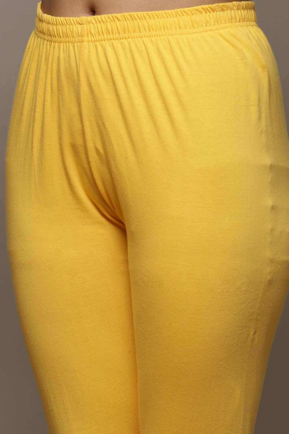 Yellow Cotton Anarkali Suit image number 2