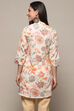 Off White Cotton Straight Kurti image number 3