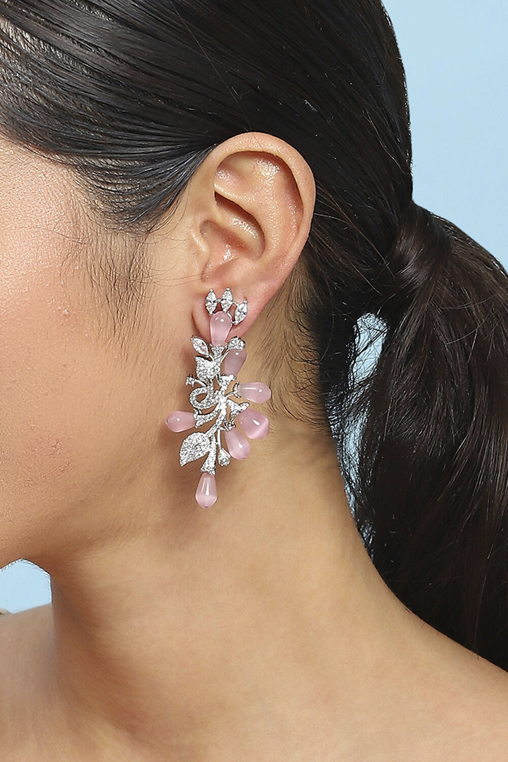 Light Pink Alloy Drop & Danglers image number 1