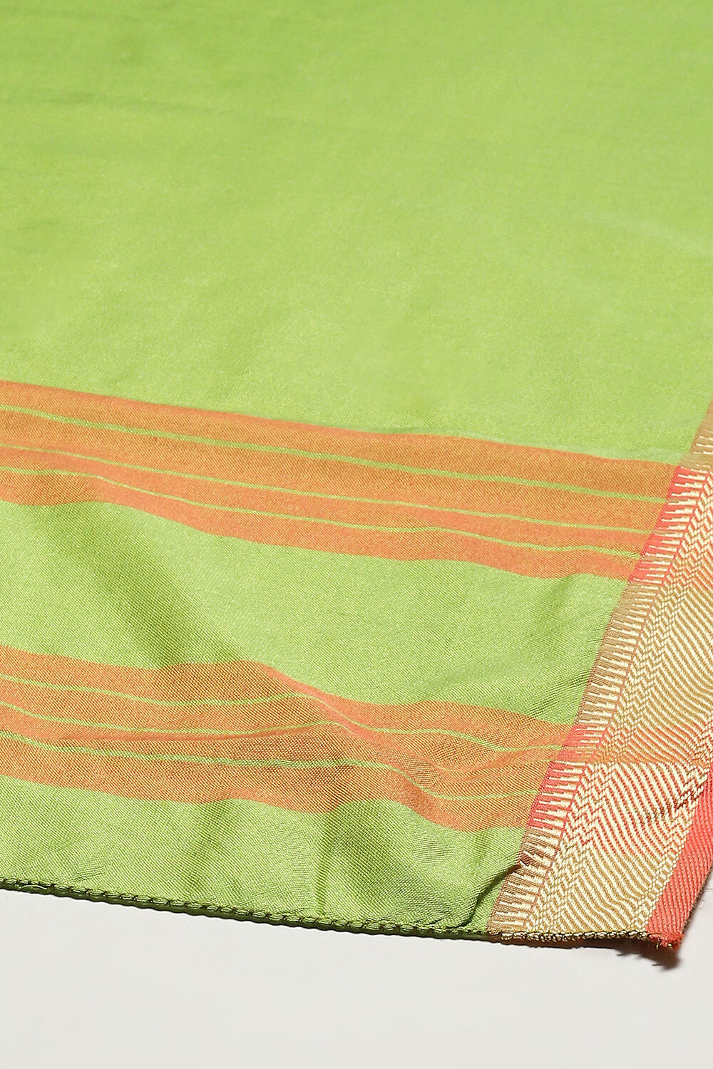 Pink Cotton Handloom Unstitched Suit Set image number 4