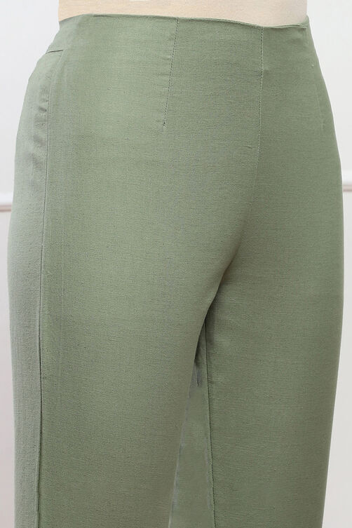 Green Bay Cotton Blend Solid Pant image number 1