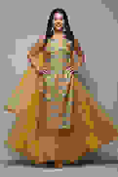 Yellow Poly Viscose Straight Kurta Skirt Suit Set image number 0